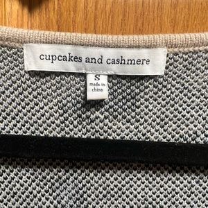 Beige over size sweater with cheetah spots size small